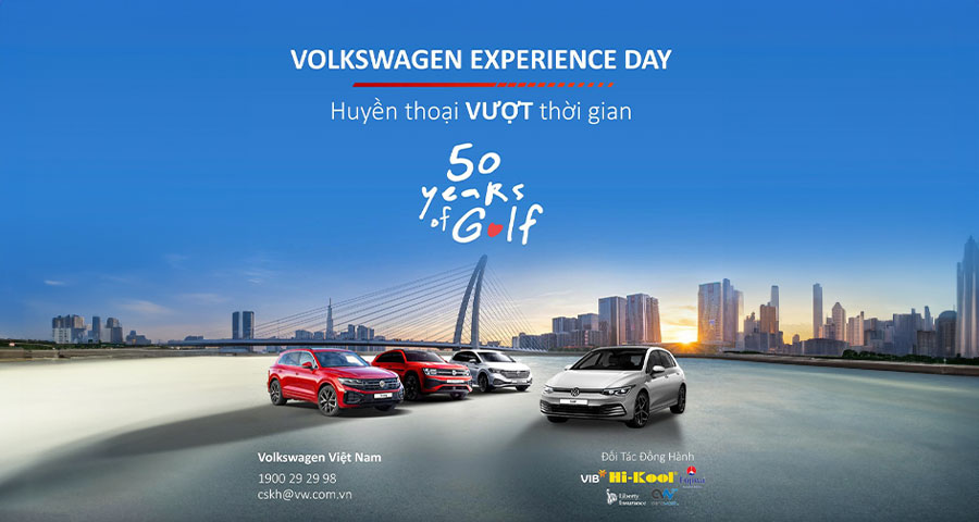 Volkswagen Experience Day 2025 – Ngày hội trải nghiệm xe Đức lớn nhất năm đã trở lại tại Công viên Bờ sông Sài Gòn! Khám phá 6 phiên bản Golf huyền thoại, tận hưởng màn drift xe mãn nhãn cùng GTI/R và lái thử toàn bộ dải sản phẩm Volkswagen. Đặc biệt, đừng bỏ lỡ cơ hội nhận ưu đãi bảo hiểm Liberty độc quyền chỉ có tại sự kiện để bảo vệ "xế cưng" của bạn một cách toàn diện nhất.